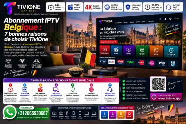 Abonnement IPTV Belgique